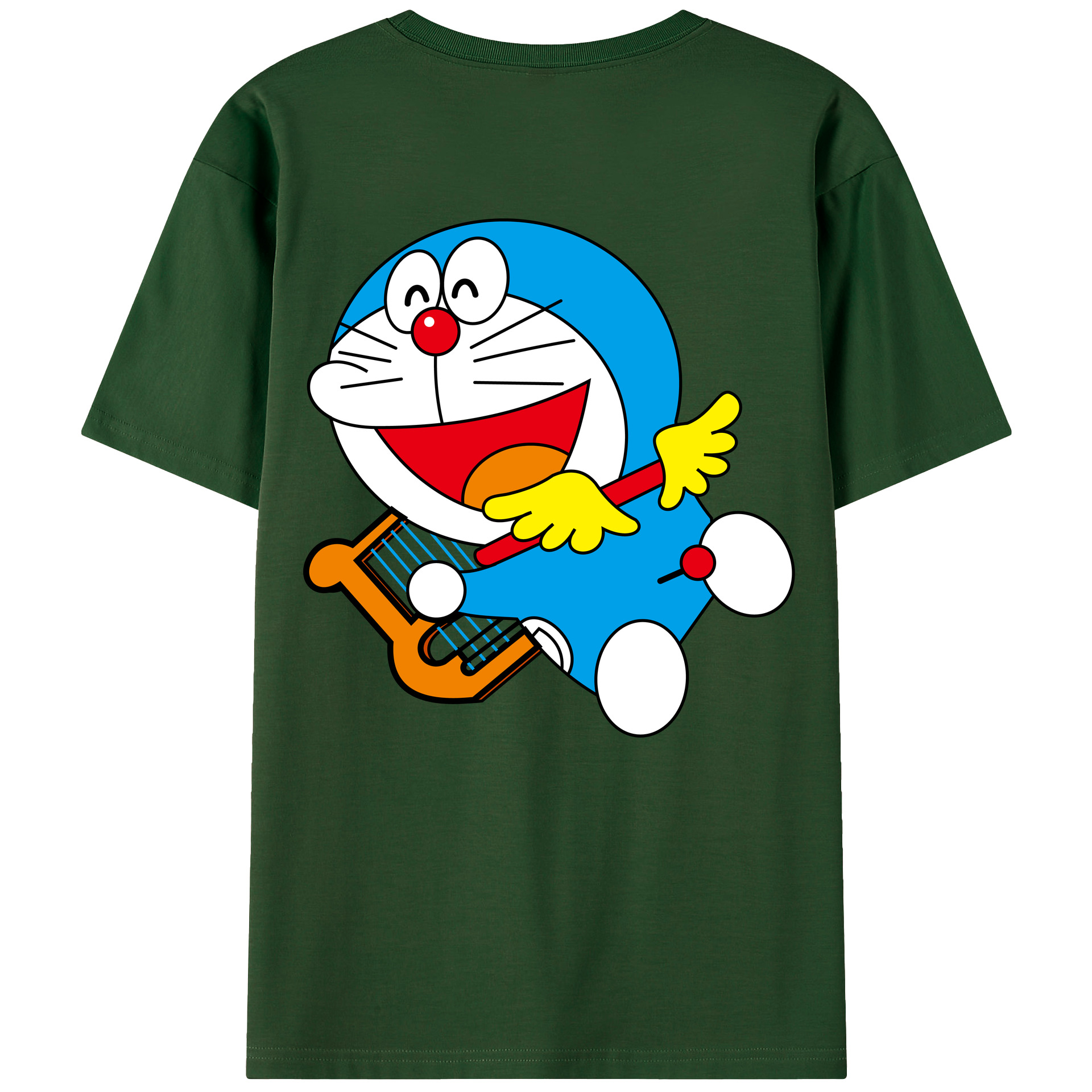 （画像用） ドラえもん Doraemon 綿100％半袖Tシャツ（背面プリント）